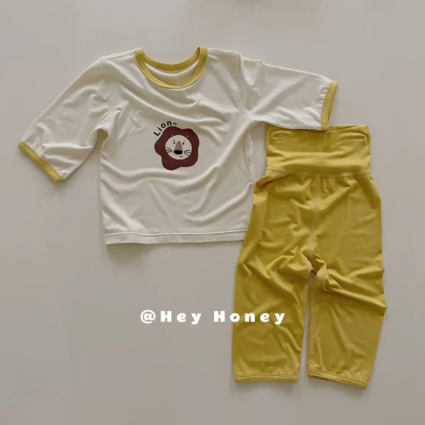 Children's underwear Kids comfortable skin-friendly cartoon Pajamas boys and girls round neck - 图片 4