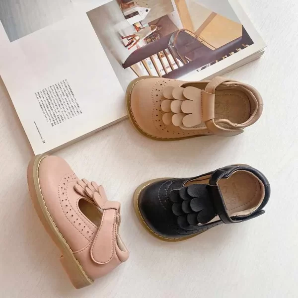 kids shoes wholesale2021Spring New tassel children's casual leather shoes girls round head baby princess shoes - 图片 2