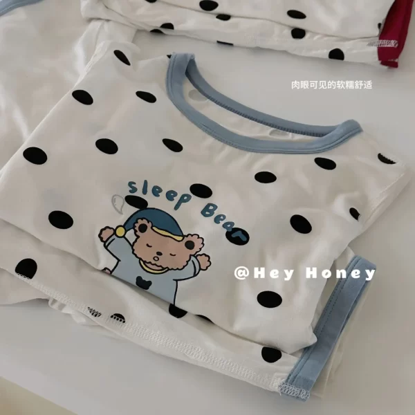 Children's underwear Kids comfortable skin-friendly cartoon Pajamas boys and girls round neck - 图片 6