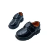 Fashion Uniform Children's Old School Shoes Wholesale Wedding Kids Dress Shoes Boys Rubber Sole Casual Girls Black Leather Shoes - 图片 2