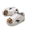 Latest Leopard Toddler Girls Sneakers Fashion Sport Little Kids Star Shoes Children Footwear Wholesale Casual Custom Made Shoes - 图片 3