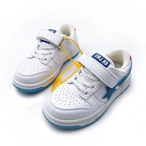 School Type 2023 Kids Sport Shoes Luxury Rubber Sole Custom Basketball Shoes Boys and Girls Children Sneakers Running Shoes - 图片 2