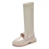 Wholesale Girls' Boots British Martin Boots Customized Breathable Soft Sole Fashion Children's Low Boot - 图片 2