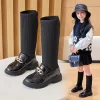 Wholesale Girls' Boots British Martin Boots Customized Breathable Soft Sole Fashion Children's Low Boot - 图片 6