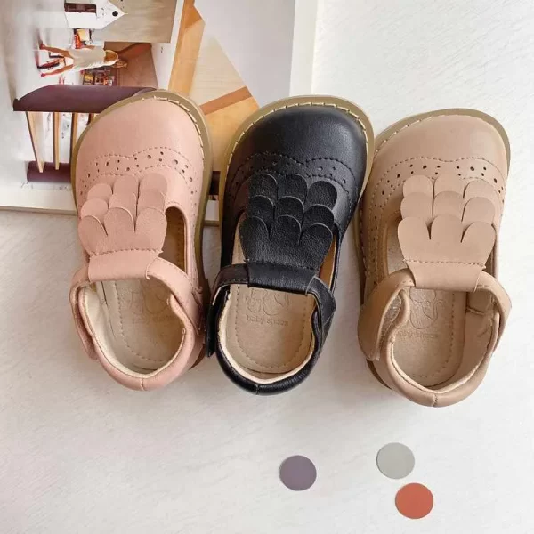 kids shoes wholesale2021Spring New tassel children's casual leather shoes girls round head baby princess shoes