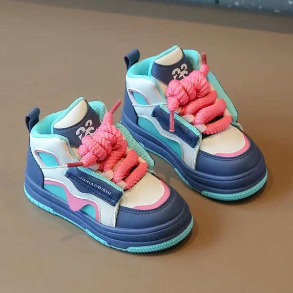 Latest Sneakers for Teen Girls Wholesale Fashion Outdoor Casual Shoes Baby Boys Basketball Style Sport Footwear for Children - 图片 2