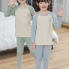 2024 Custom Children'shome clothing Kids comfortable skin-friendly cartoon  Pajamas boys and girls round neck - 图片 2