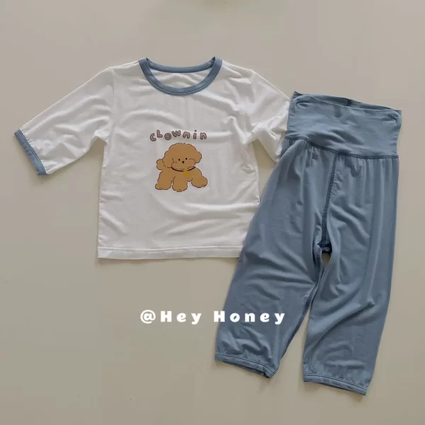 Children's underwear Kids comfortable skin-friendly cartoon Pajamas boys and girls round neck - 图片 2