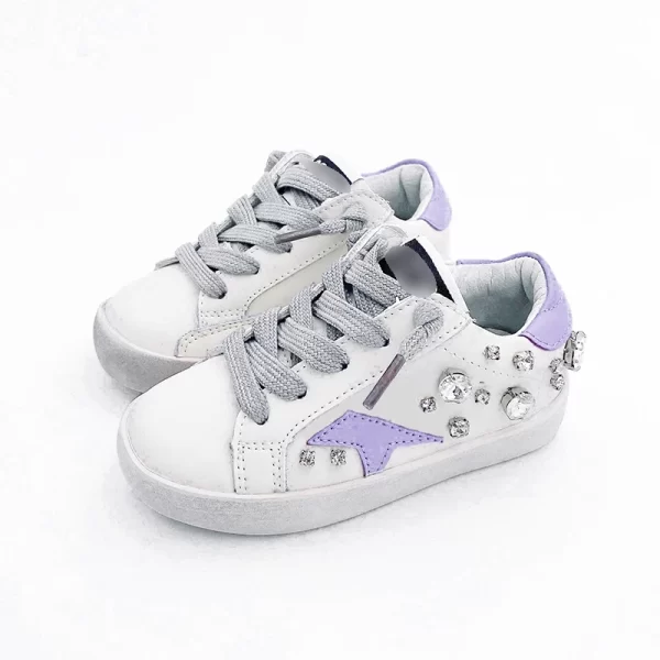 Classical Girls Shoes Rubber Genuine Leather Kids Fashion Sneakers Footwear Designer Customized Sport Star Children Casual Shoes - 图片 3