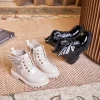 Side Zipper Comfortable Shoes for Children Footwear Wholesale Custom Princess Winter Boots for Kids Western Ankle Boots Girls - 图片 3