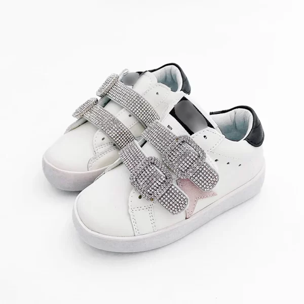 Classical Girls Shoes Rubber Genuine Leather Kids Fashion Sneakers Footwear Designer Customized Sport Star Children Casual Shoes - 图片 6