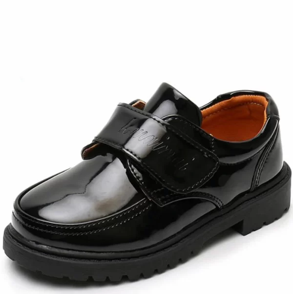 New Arrivals 2023 Black Leather Shoes for Students Elegant British Boys Wedding Shoes Retro Uniform Dress Shoes for Boys - 图片 3