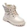 Side Zipper Comfortable Shoes for Children Footwear Wholesale Custom Princess Winter Boots for Kids Western Ankle Boots Girls - 图片 2