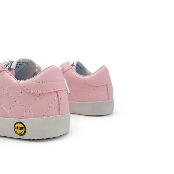 Brown star - Pink eyelets - Pink shoe lift - Children's shoes - 图片 5