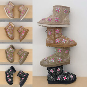 Flower embroidery low tube